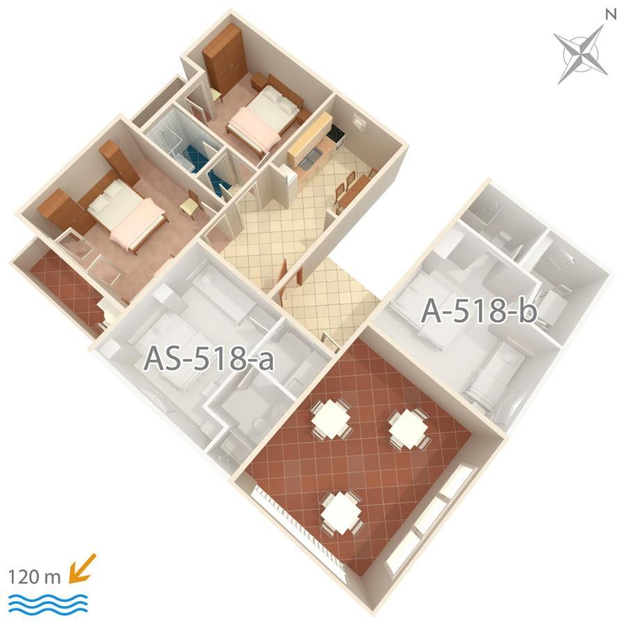 Apartment Podgora 518A Extérieur photo